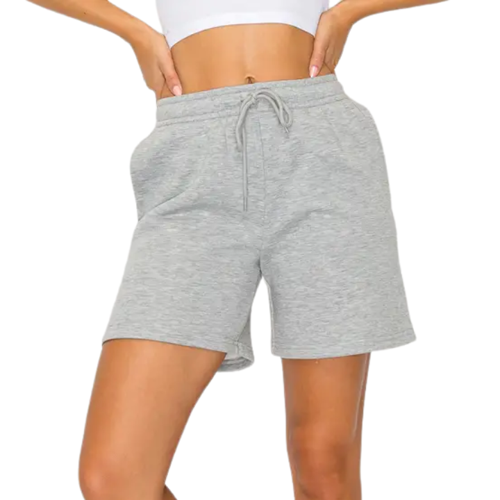 GIRLS SWEATSHORT - GRY
